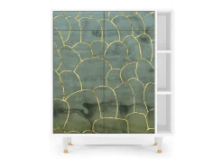 Aparador - 96х110х41 cm - BS6 - Magnificent Water Lily, Blanco