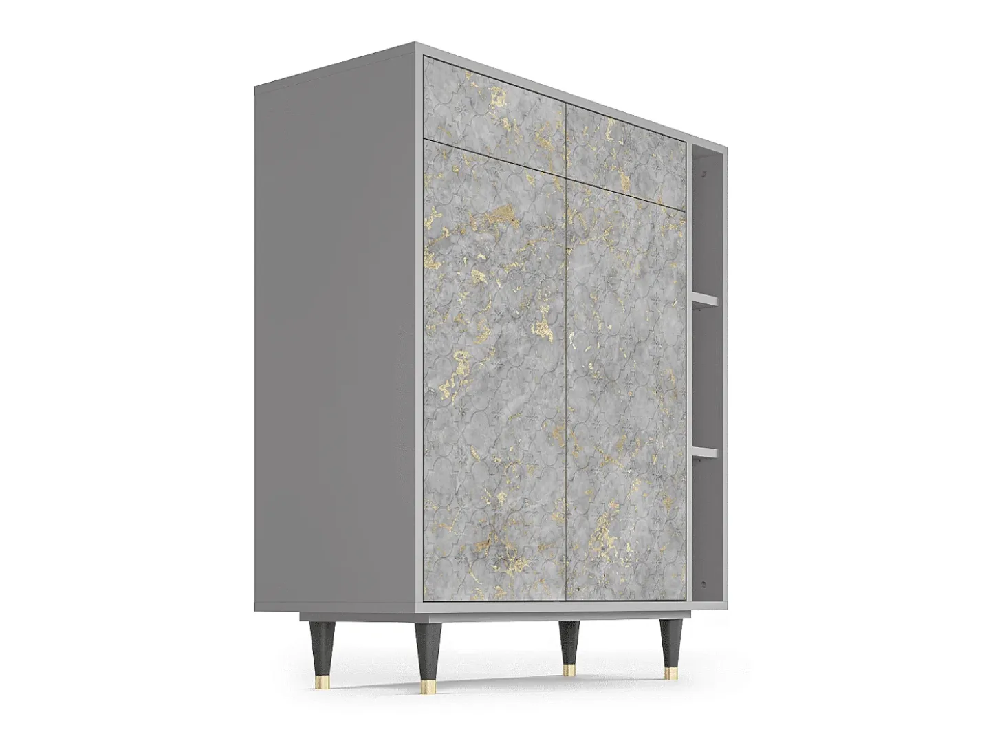 Aparador - 96х110х41 cm - BS6 - Mariana Trench, Gris