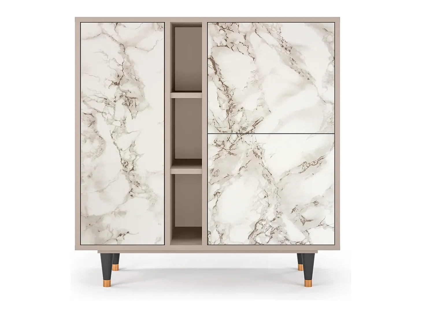 Aparador - 94х96х41 cm - BS5 - Milk Marble, Latte