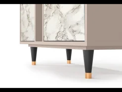 Aparador - 94х96х41 cm - BS5 - Milk Marble, Latte