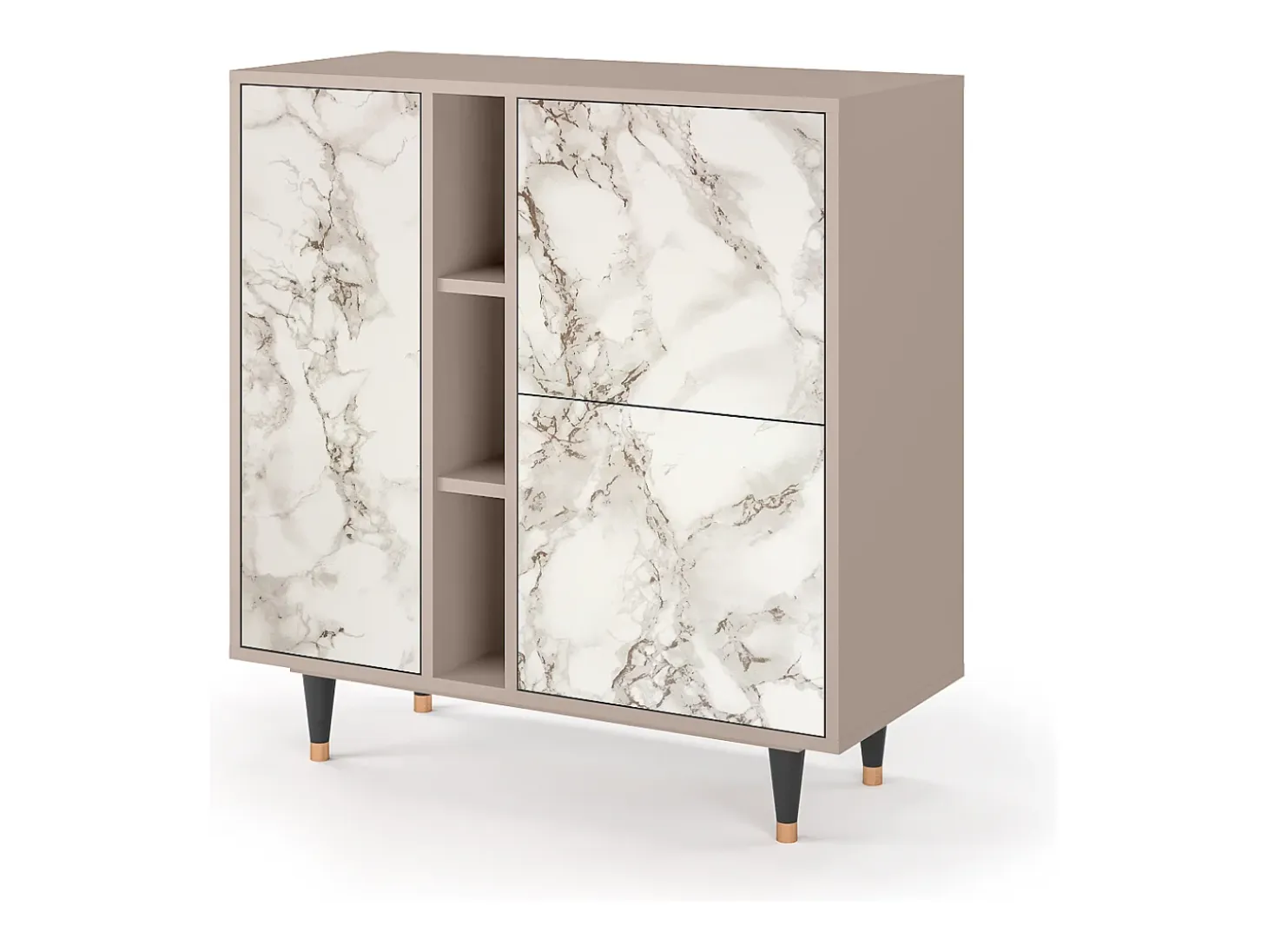 Aparador - 94х96х41 cm - BS5 - Milk Marble, Latte