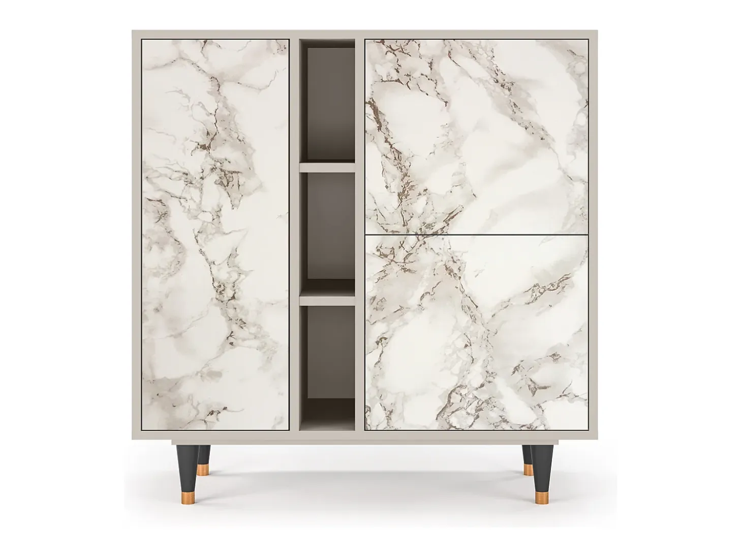 Aparador - 94х96х41 cm - BS5 - Milk Marble, Arena