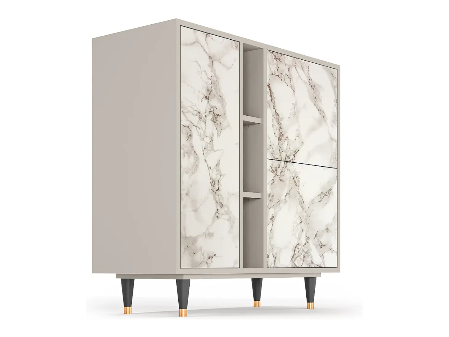Aparador - 94х96х41 cm - BS5 - Milk Marble, Arena