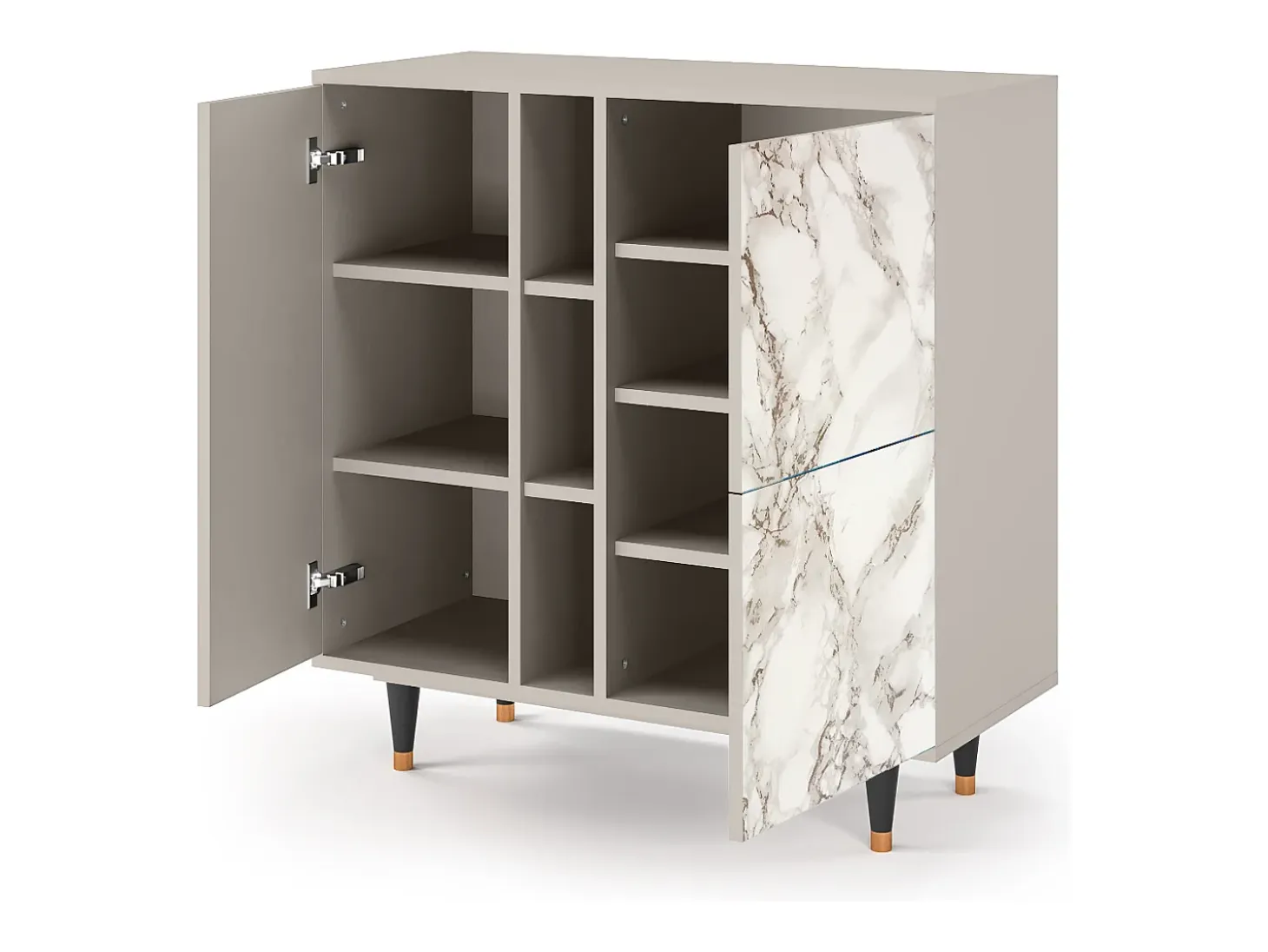 Aparador - 94х96х41 cm - BS5 - Milk Marble, Arena