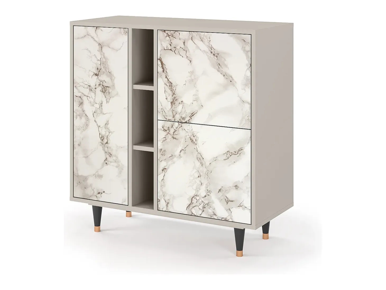 Aparador - 94х96х41 cm - BS5 - Milk Marble, Arena