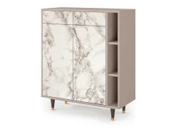 Aparador - 96х110х41 cm - BS6 - Milk Marble, Latte