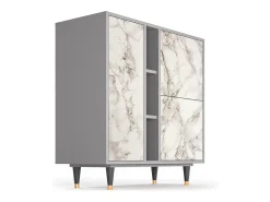 Aparador - 94х96х41 cm - BS5 - Milk Marble, Gris