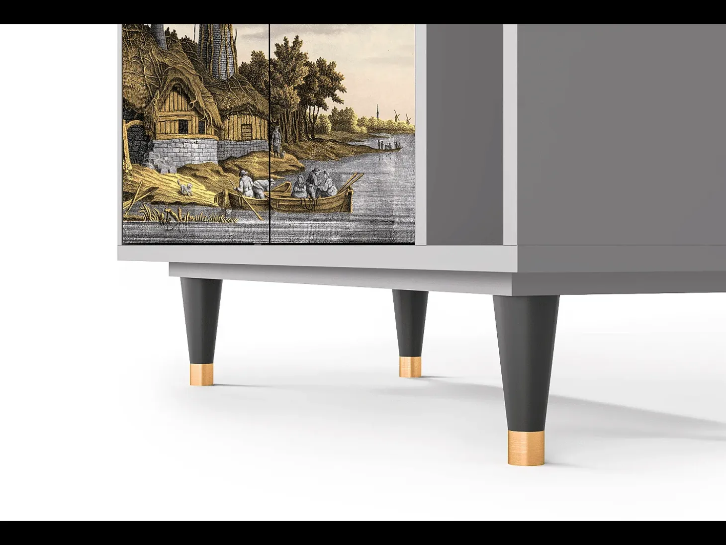 Aparador - 96х110х41 cm - BS6 - Mill along a River, Gris