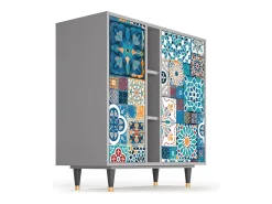 Aparador - 94х96х41 cm - BS5 - Moroccan Market, Gris