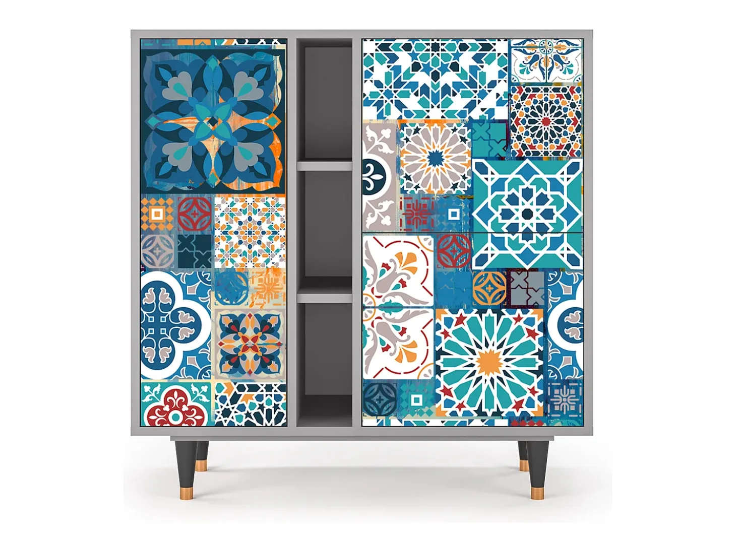 Aparador - 94х96х41 cm - BS5 - Moroccan Market, Gris