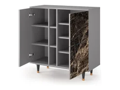 Aparador - 94х96х41 cm - BS5 - Night Abyss, Gris