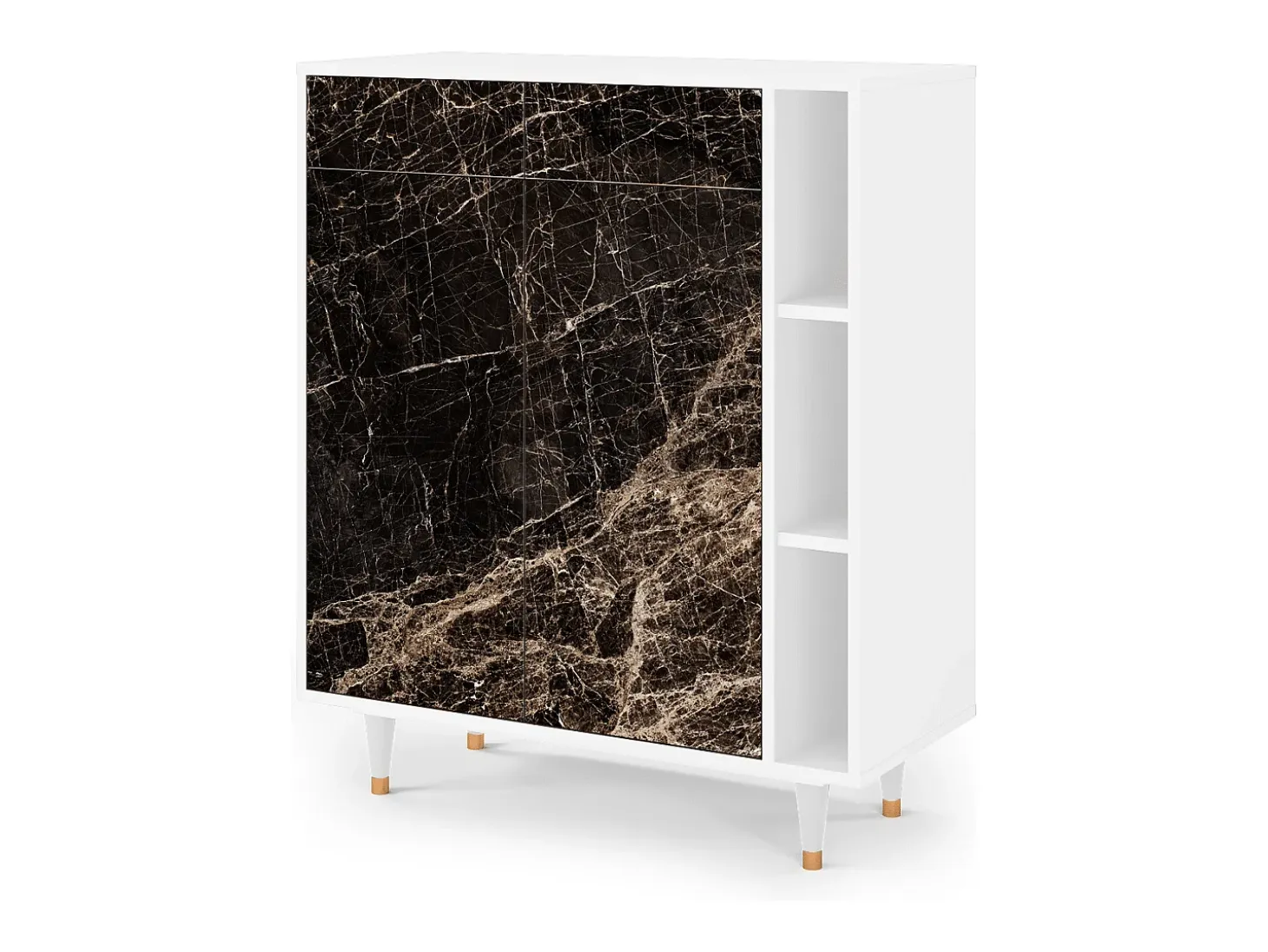Aparador - 96х110х41 cm - BS6 - Night Abyss, Blanco