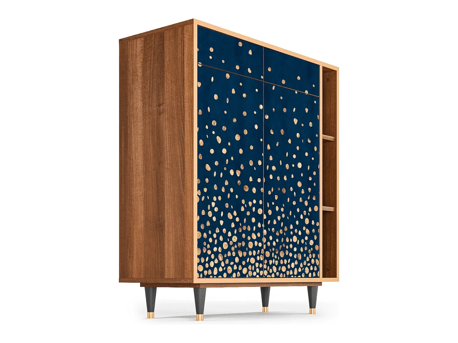 Aparador - 96х110х41 cm - BS6 - Night Skies, Nogal