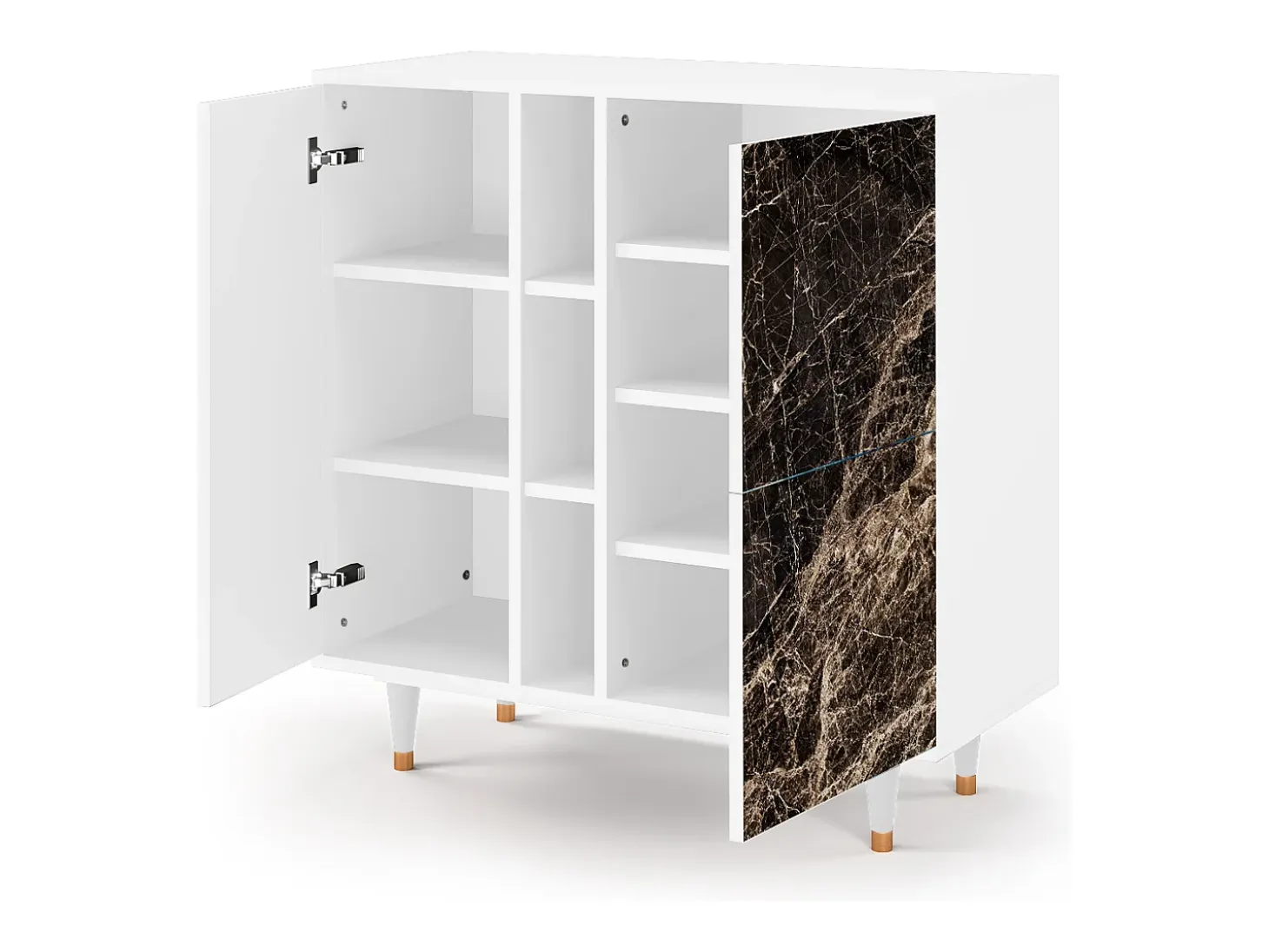 Aparador - 94х96х41 cm - BS5 - Night Abyss, Blanco