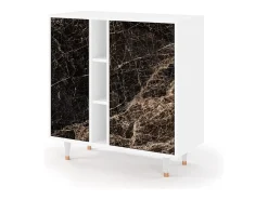 Aparador - 94х96х41 cm - BS5 - Night Abyss, Blanco