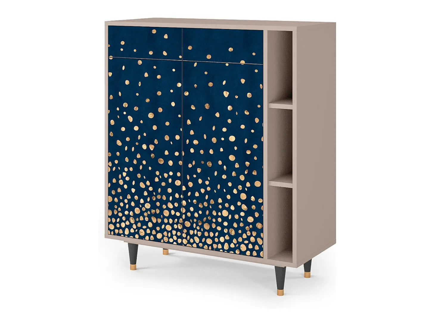 Aparador - 96х110х41 cm - BS6 - Night Skies, Latte