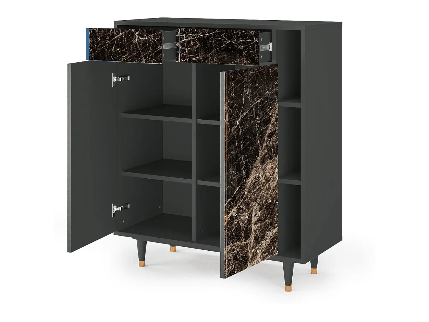 Aparador - 96х110х41 cm - BS6 - Night Abyss, Antracita