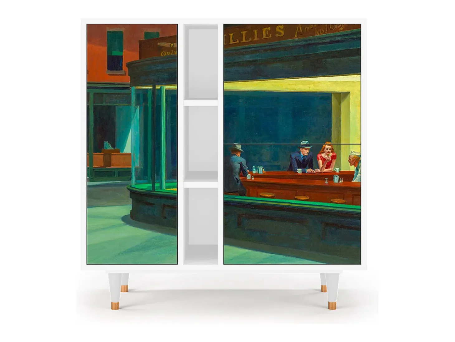 Aparador - 94х96х41 cm - BS5 - Nighthawks by Hopper, Blanco