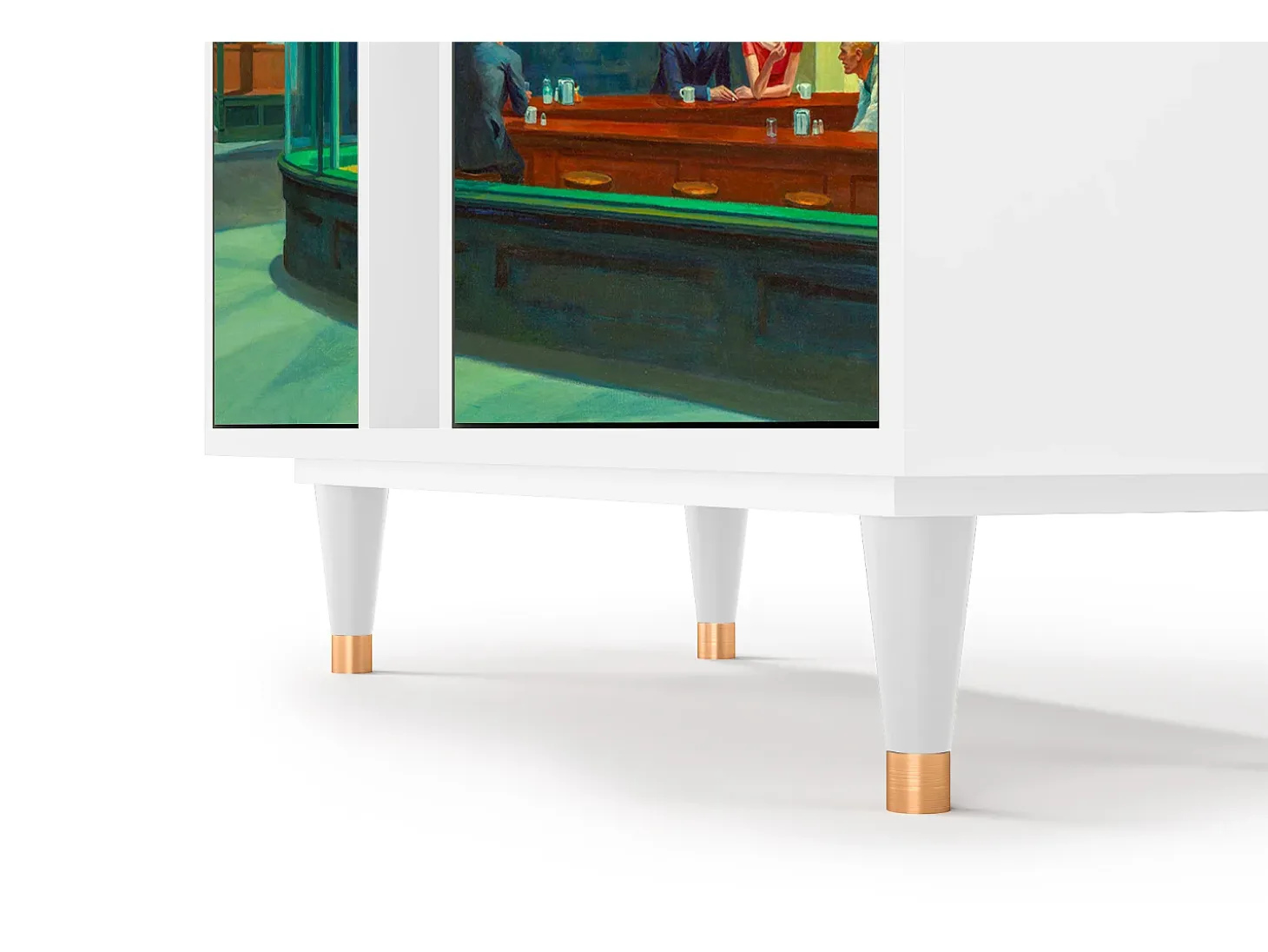 Aparador - 94х96х41 cm - BS5 - Nighthawks by Hopper, Blanco