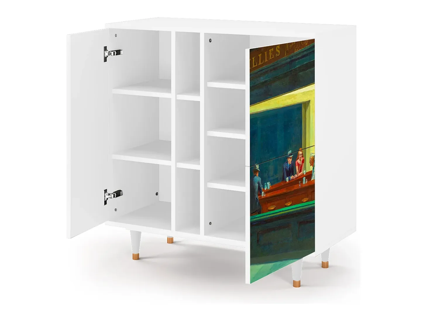 Aparador - 94х96х41 cm - BS5 - Nighthawks by Hopper, Blanco