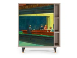 Aparador - 96х110х41 cm - BS6 - Nighthawks by Hopper, Latte