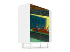 Aparador - 96х110х41 cm - BS6 - Nighthawks by Hopper, Blanco