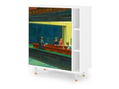 Aparador - 96х110х41 cm - BS6 - Nighthawks by Hopper, Blanco