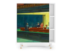 Aparador - 96х110х41 cm - BS6 - Nighthawks by Hopper, Blanco