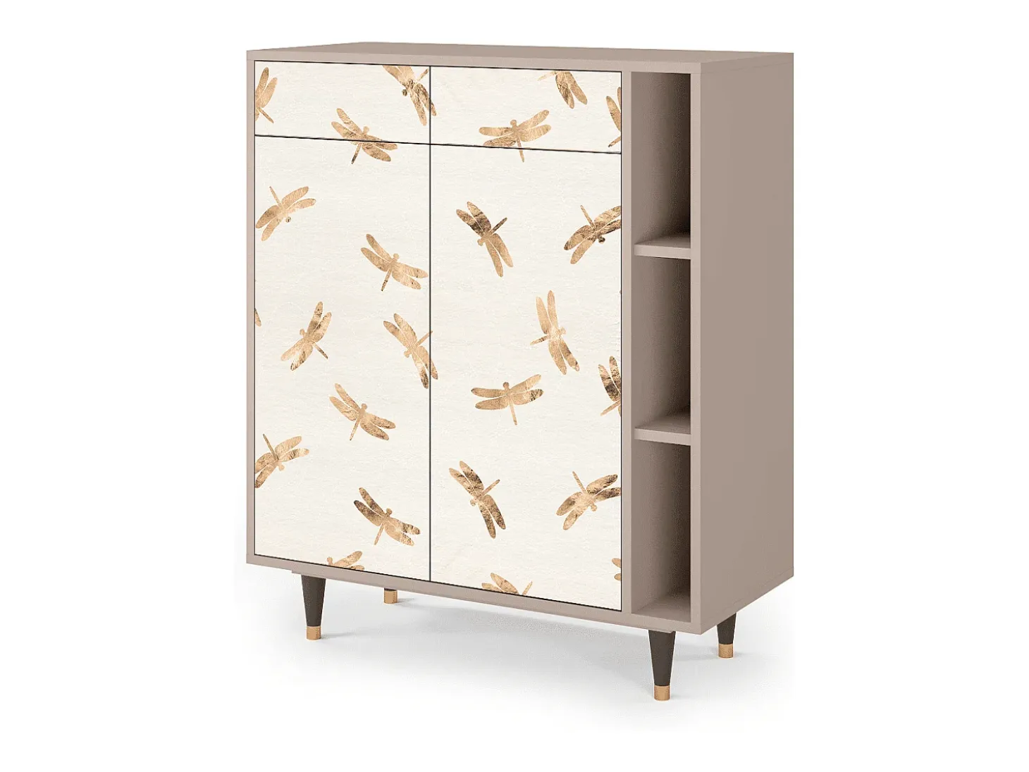 Aparador - 96х110х41 cm - BS6 - Nude Dragonflies, Latte