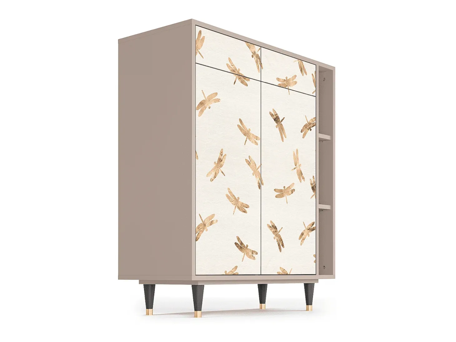 Aparador - 96х110х41 cm - BS6 - Nude Dragonflies, Latte
