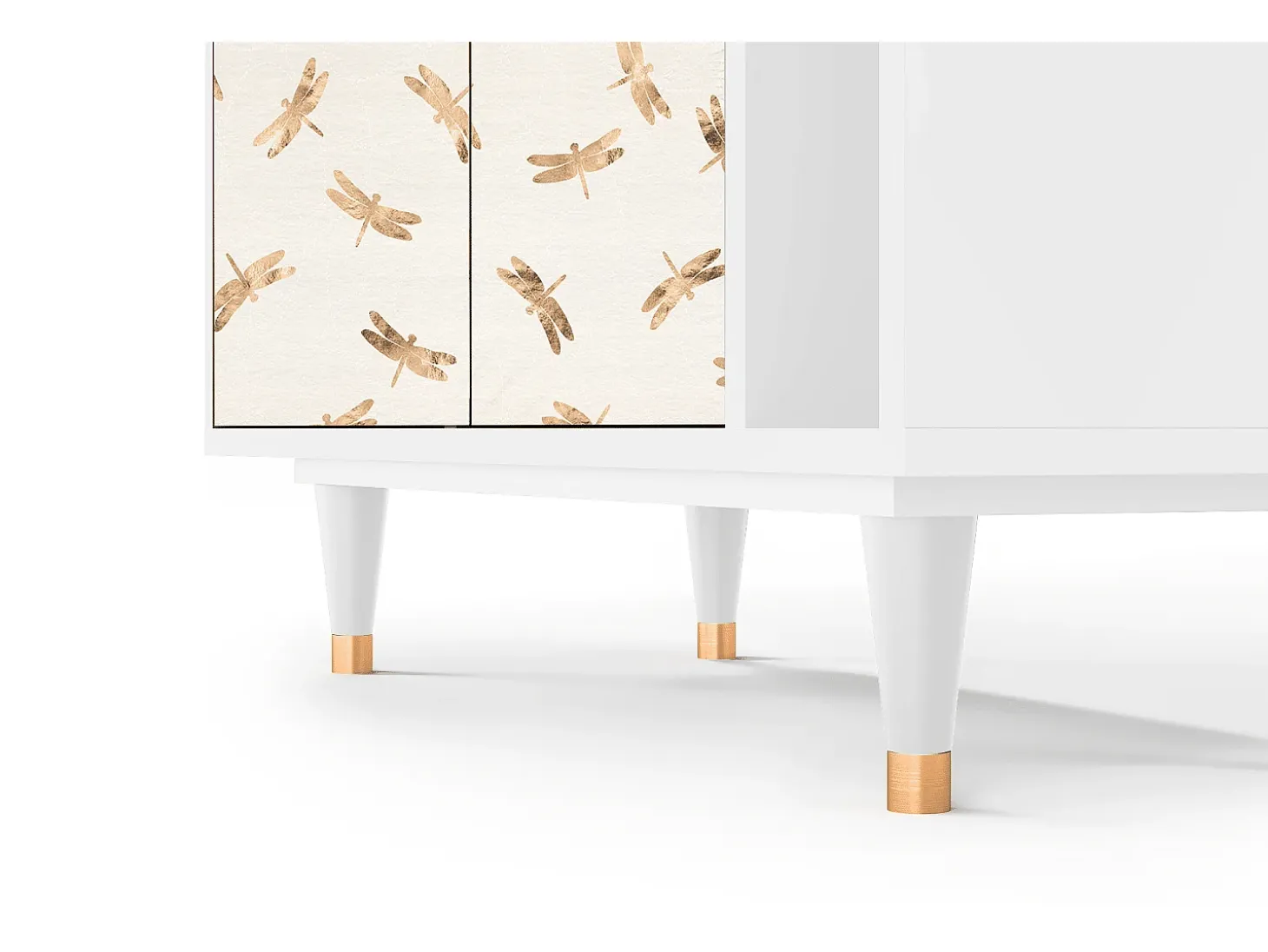 Aparador - 96х110х41 cm - BS6 - Nude Dragonflies, Blanco