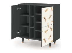 Aparador - 94х96х41 cm - BS5 - Nude Dragonflies, Antracita