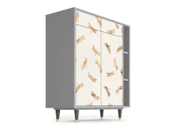 Aparador - 96х110х41 cm - BS6 - Nude Dragonflies, Gris