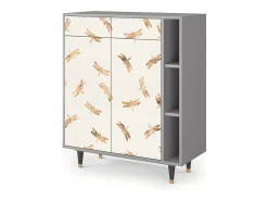 Aparador - 96х110х41 cm - BS6 - Nude Dragonflies, Gris