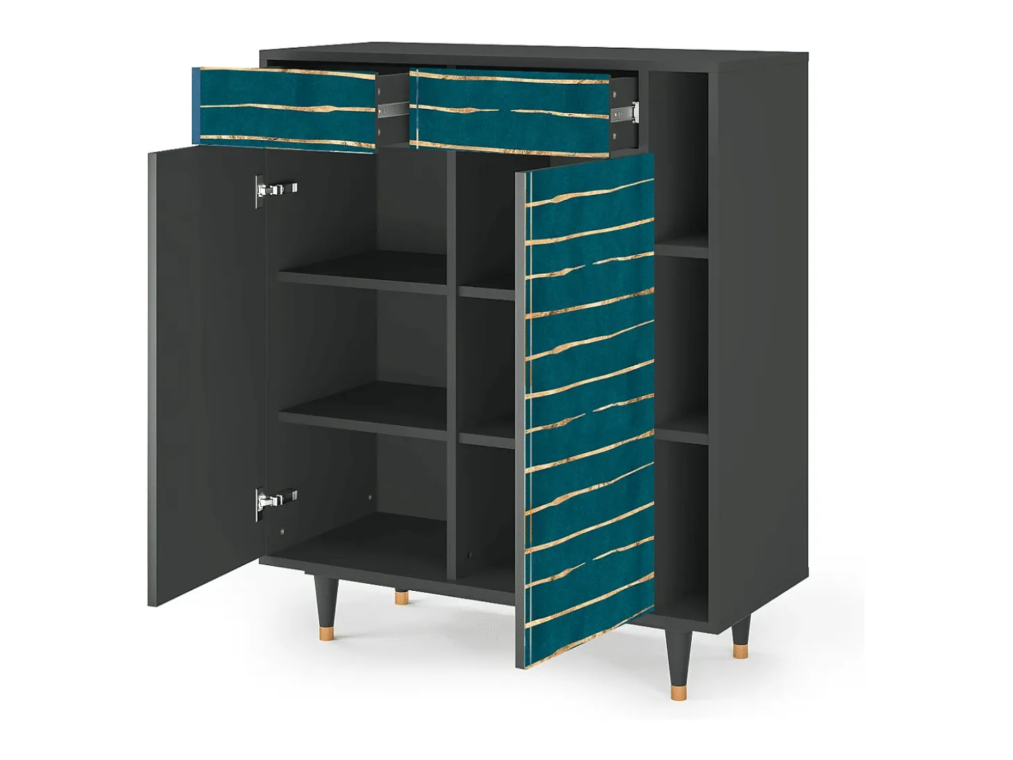 Aparador - 96х110х41 cm - BS6 - Ocean Drive, Antracita