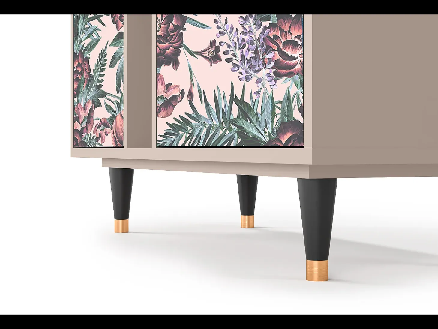 Aparador - 94х96х41 cm - BS5 - Peach Peonies, Latte