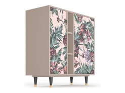 Aparador - 94х96х41 cm - BS5 - Peach Peonies, Latte