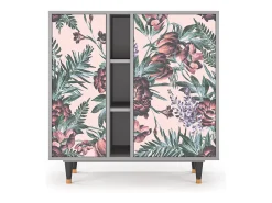 Aparador - 94х96х41 cm - BS5 - Peach Peonies, Gris