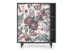 Aparador - 96х110х41 cm - BS6 - Peach Peonies, Antracita