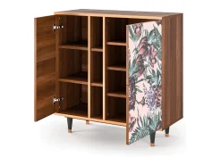Aparador - 94х96х41 cm - BS5 - Peach Peonies, Nogal