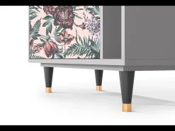 Aparador - 96х110х41 cm - BS6 - Peach Peonies, Gris