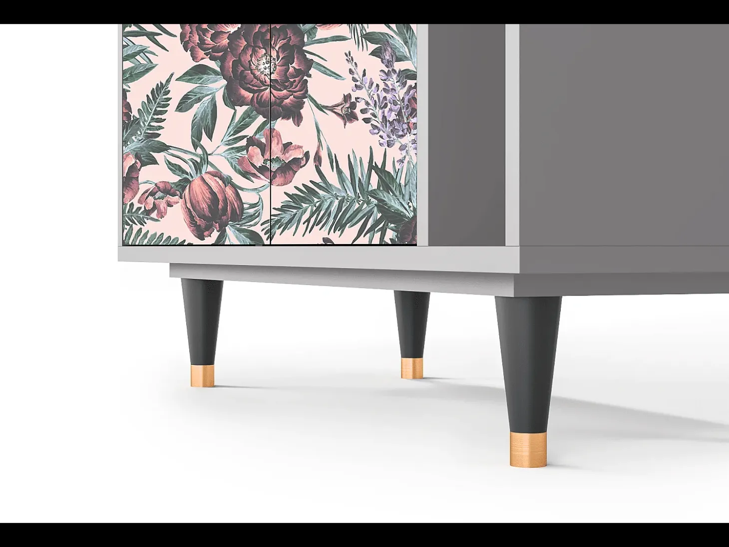 Aparador - 96х110х41 cm - BS6 - Peach Peonies, Gris