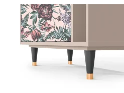 Aparador - 96х110х41 cm - BS6 - Peach Peonies, Latte
