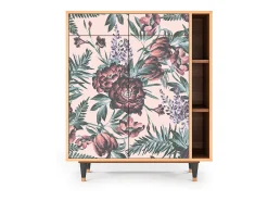 Aparador - 96х110х41 cm - BS6 - Peach Peonies, Nogal
