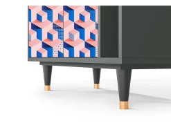 Aparador - 96х110х41 cm - BS6 - Pinky Squares, Antracita