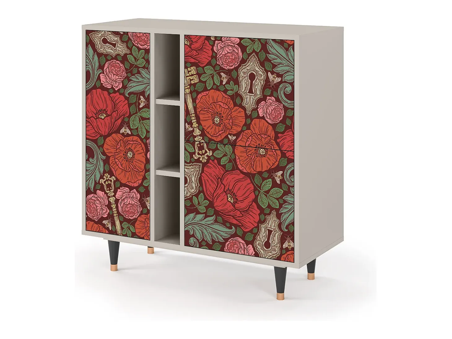 Aparador - 94х96х41 cm - BS5 - Poppy Garden, Arena