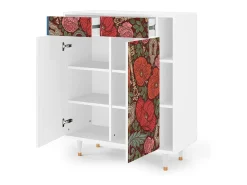 Aparador - 96х110х41 cm - BS6 - Poppy Garden, Blanco