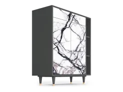 Aparador - 96х110х41 cm - BS6 - Raven Marble, Antracita