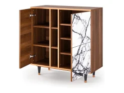 Aparador - 94х96х41 cm - BS5 - Raven Marble, Nogal