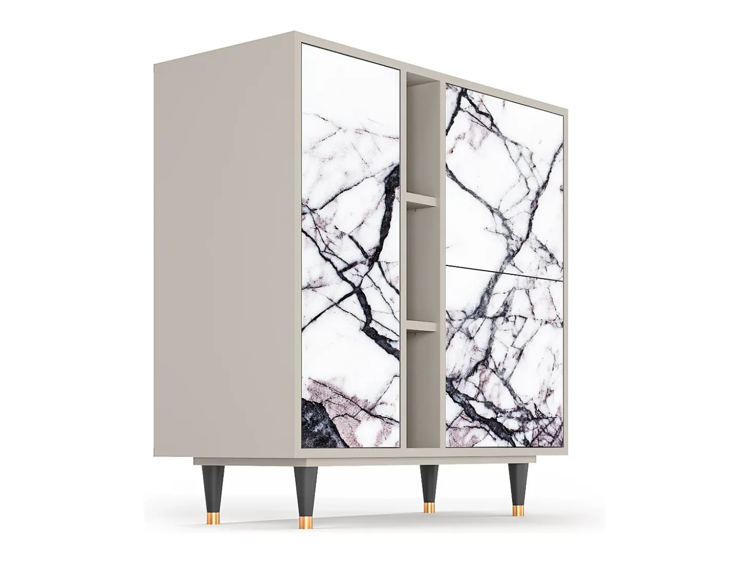 Aparador - 94х96х41 cm - BS5 - Raven Marble, Arena
